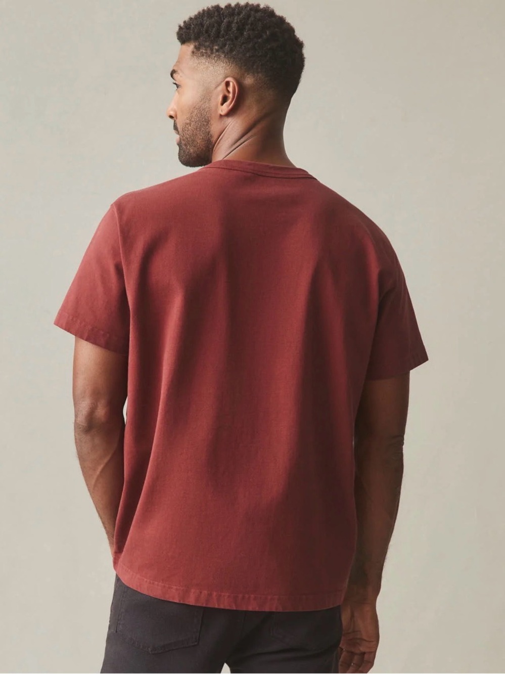American Giant Everest Tee Large Black Heavyweight 15.2oz Made USA Boxy Fit T - Picture 6 of 6